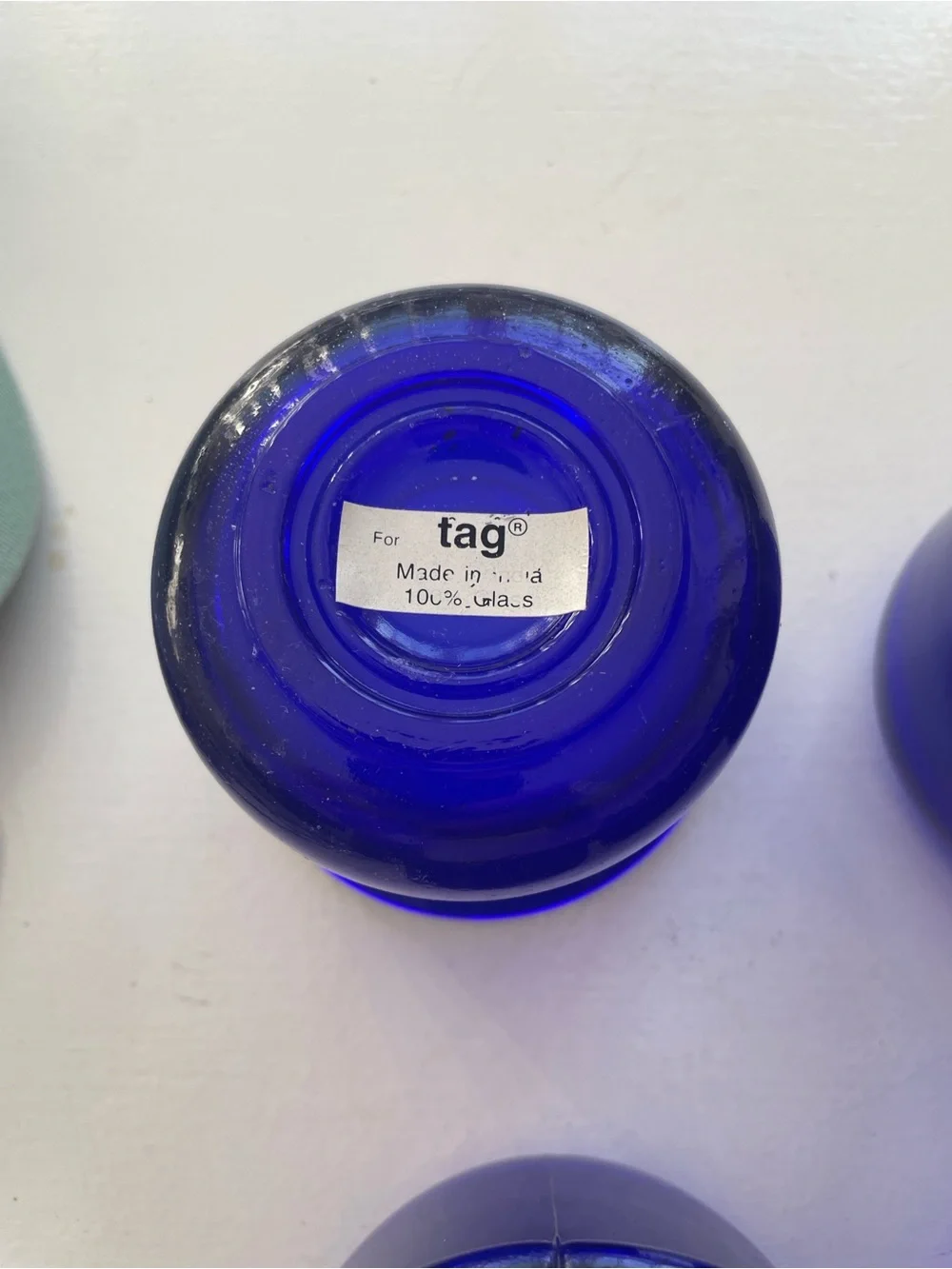 Set of 6 Cobalt Blue Votives